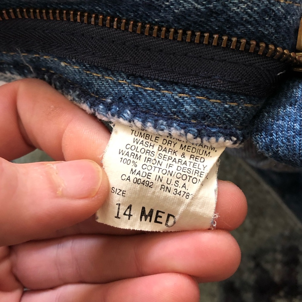Vintage Lee Blue Jeans - Picture 5 of 6